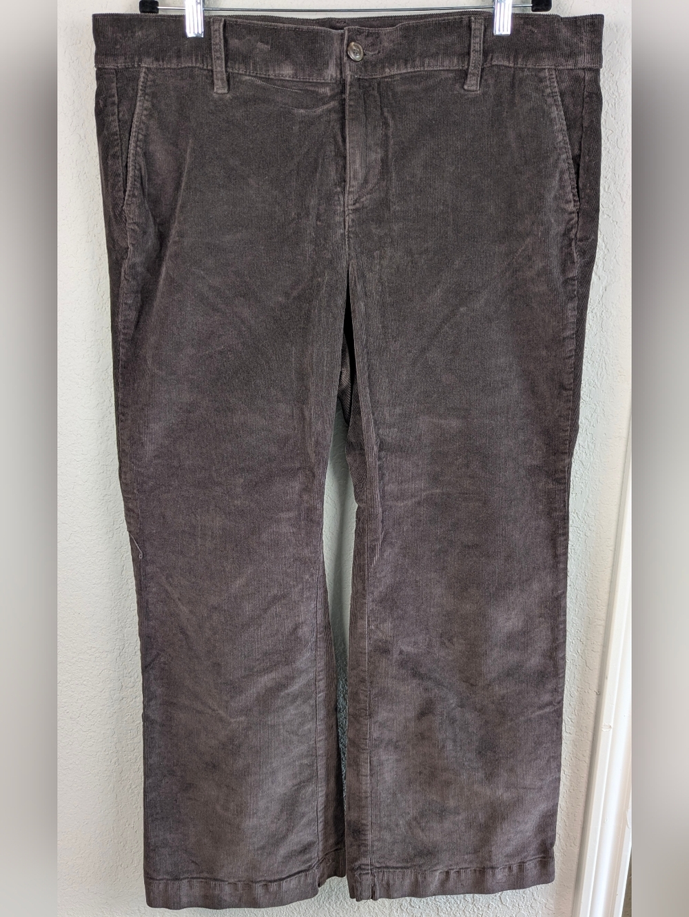 Torrid Wide Leg Courderoy Pants 18W Brown Cotton Light Stretch Pockets Excellent